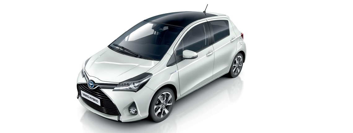 Toyota Yaris 2014 Hvid For Venstre Hybrid 1140X430
