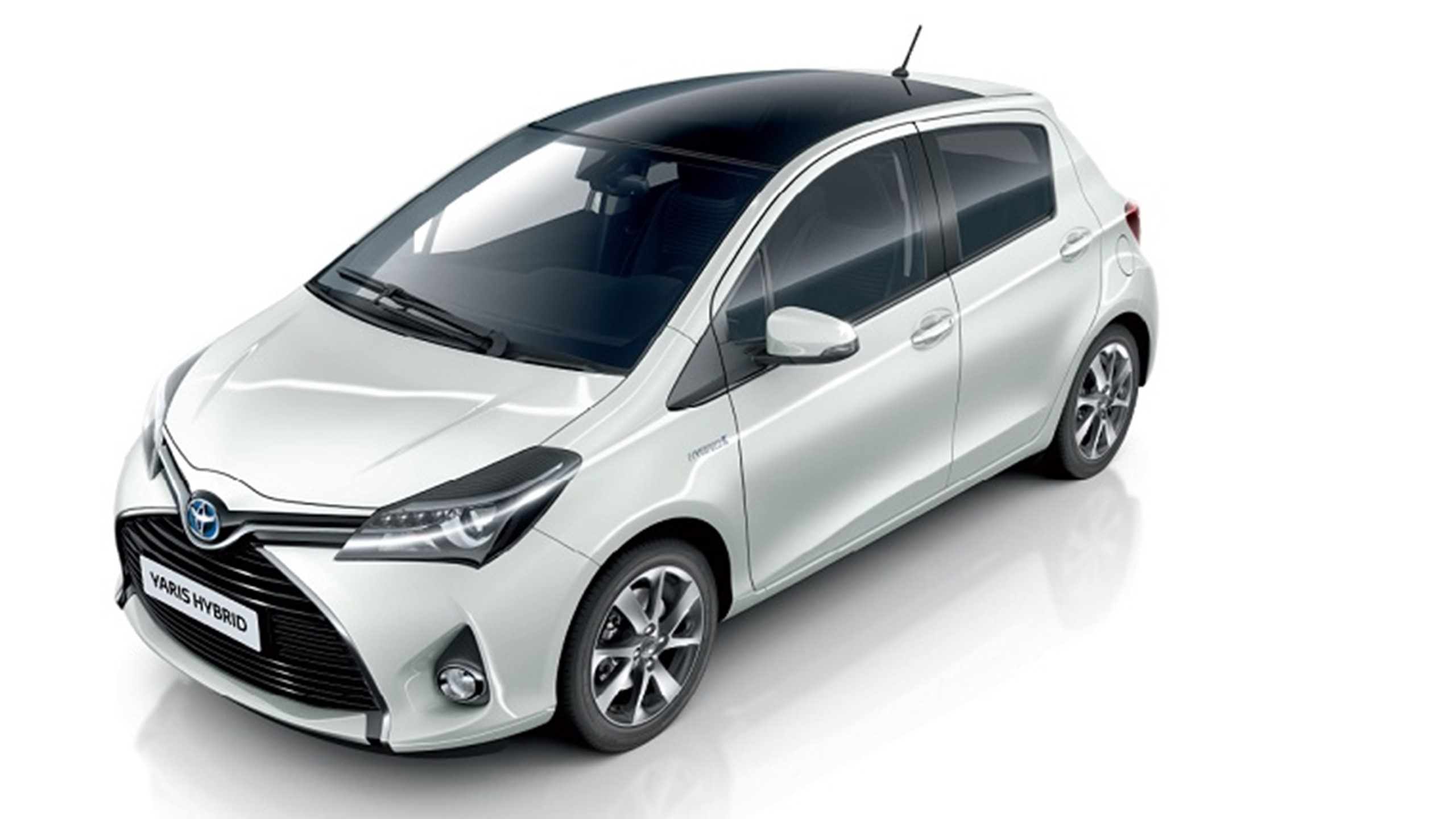 Toyota Yaris 2014 Hvid For Venstre Hybrid 1140X430